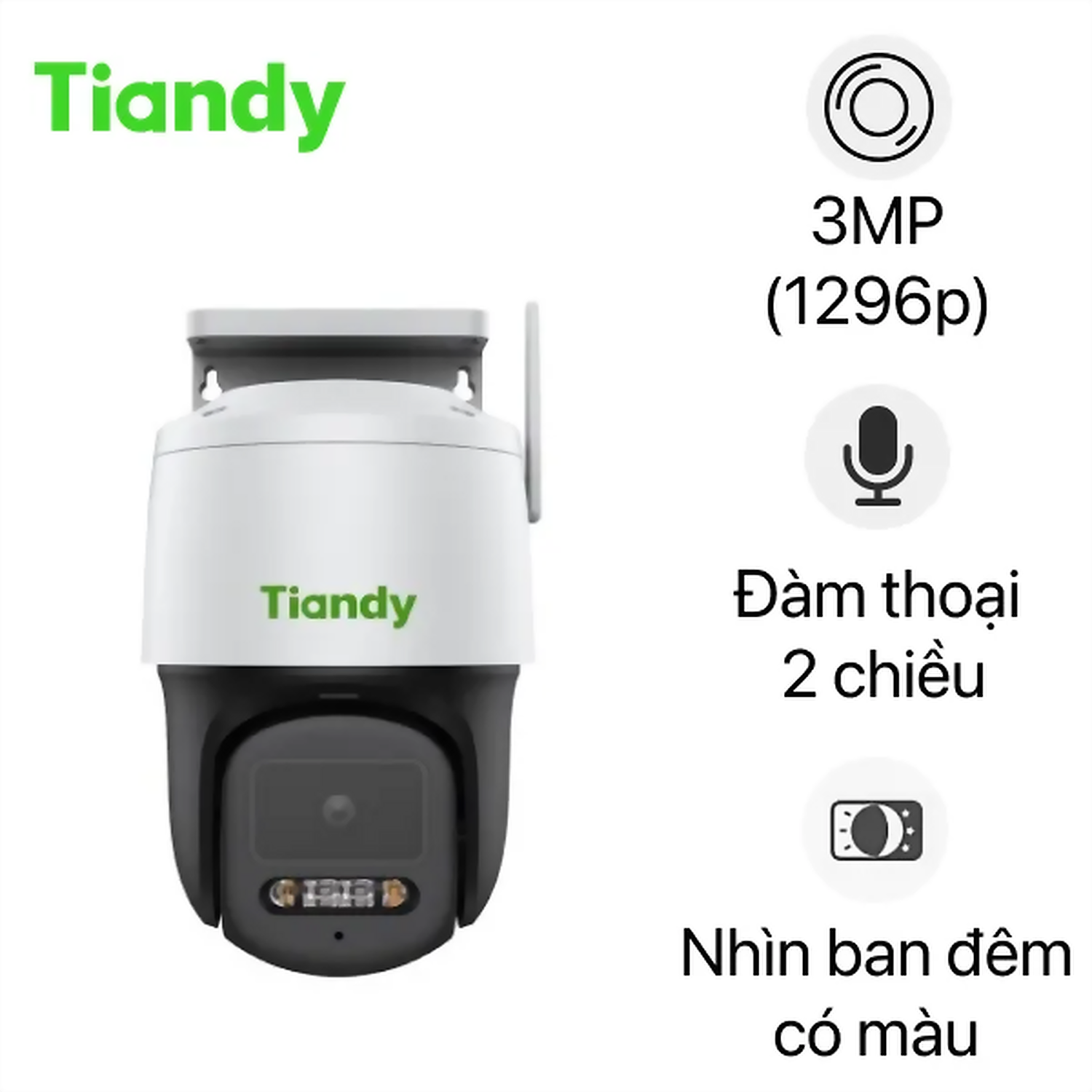 Hình ảnh sản phẩm Camera Wifi 360° 3MP Tiandy H332N Fullcolor - Camera Wifi 360° 3MP Tiandy H332N Fullcolor