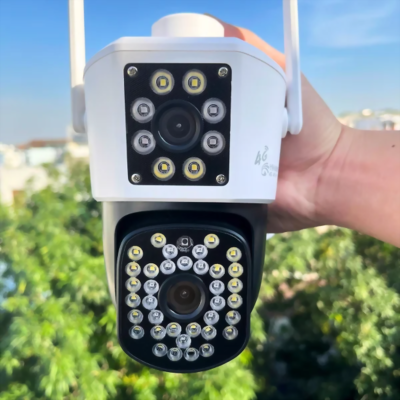 Hình ảnh sản phẩm Camera Dùng Sim 4G Yoosee 2 Mắt QPT36 Xoay 360° Không Cần Mạng Wifi - Camera Dùng Sim 4G Yoosee 2 Mắt QPT36 Xoay 360° Không Cần Mạng Wifi