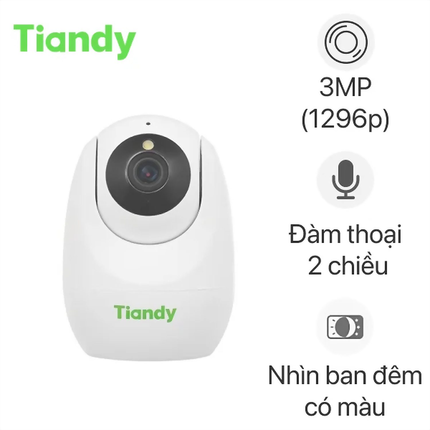 Hình ảnh sản phẩm Camera Wifi 360° 3MP Tiandy TC H332N - Camera Wifi 360° 3MP Tiandy TC H332N
