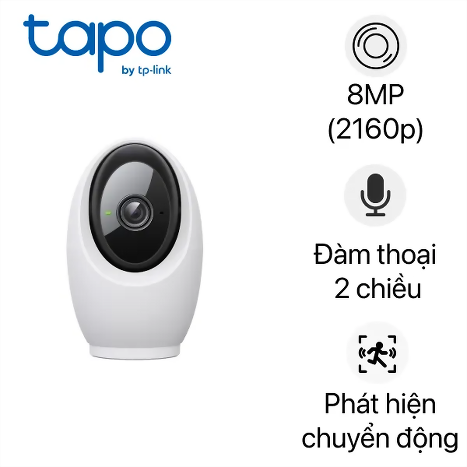 Hình ảnh sản phẩm Camera Wifi 360° 8MP TP-Link Tapo C260 - Camera Wifi 360° 8MP TP-Link Tapo C260